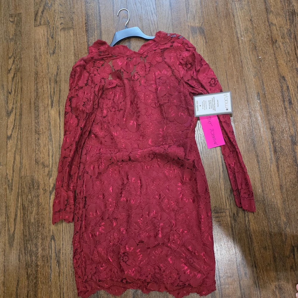 Betsey Johnson Kids Red Lace Dress